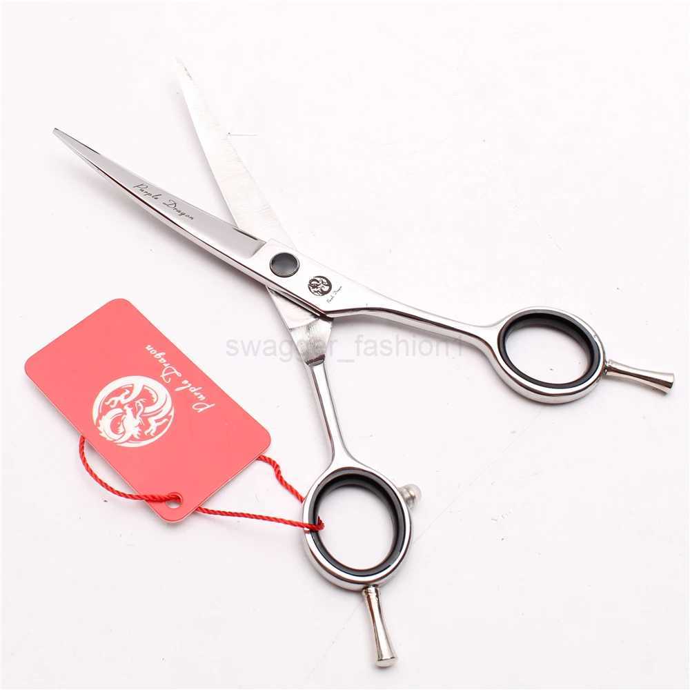 Barber Scissors Purple Dragon 5.5 6 7 8 Stainless Up Curved Cutting Scissors Hairdressing Scissors Dog Grooming Shears Z1028XJ240807