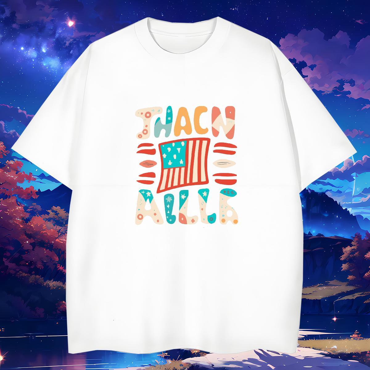 Casual New T Shirt For Man letter Wear 100% Cotton 230g Street Casual Brand Oversized Pure Cotton Mens Tshirts