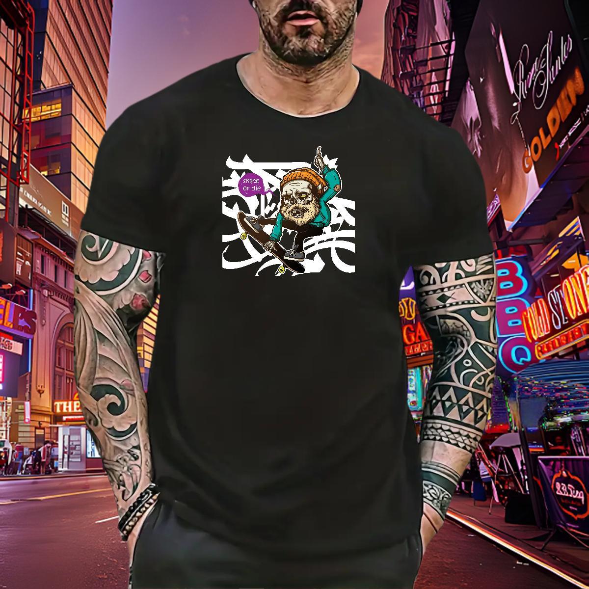 New T shirt skateboarding Clothings 230g 100% Cotton Street Unisex Customized Breathable Crew Neck Men Tees