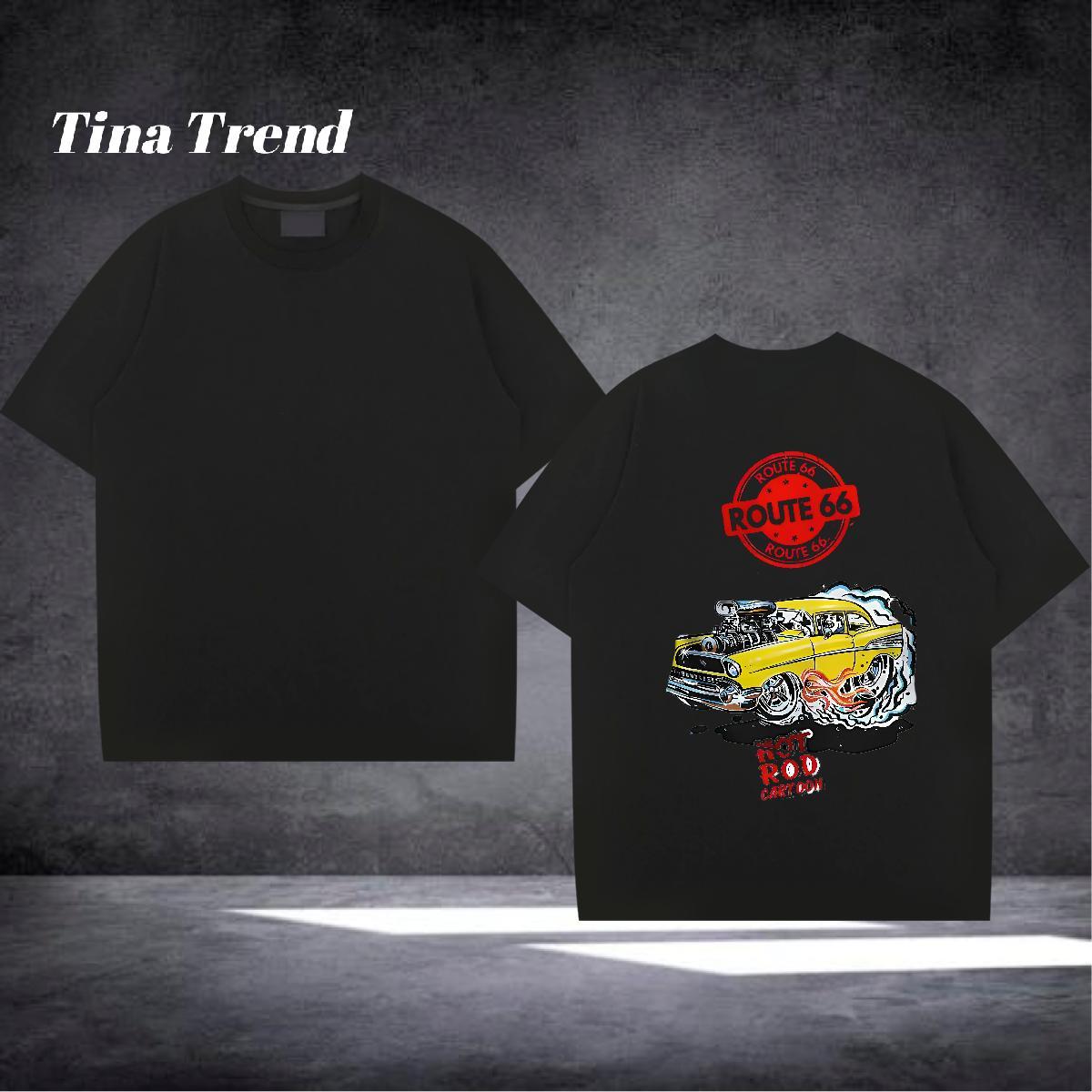 2024 New T-Shirts for Men car Tee Shirt 230g Cotton Summer Casual Loose Fit Custom Printing Breathable Crew Neck Men Tees