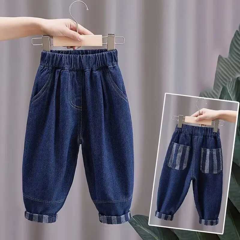 Jeans 2 4 6 7Y Kids Boys Jeans Spring and Autumn New Childrens Baby Casual Pants Girls Loose Trousers Jeans