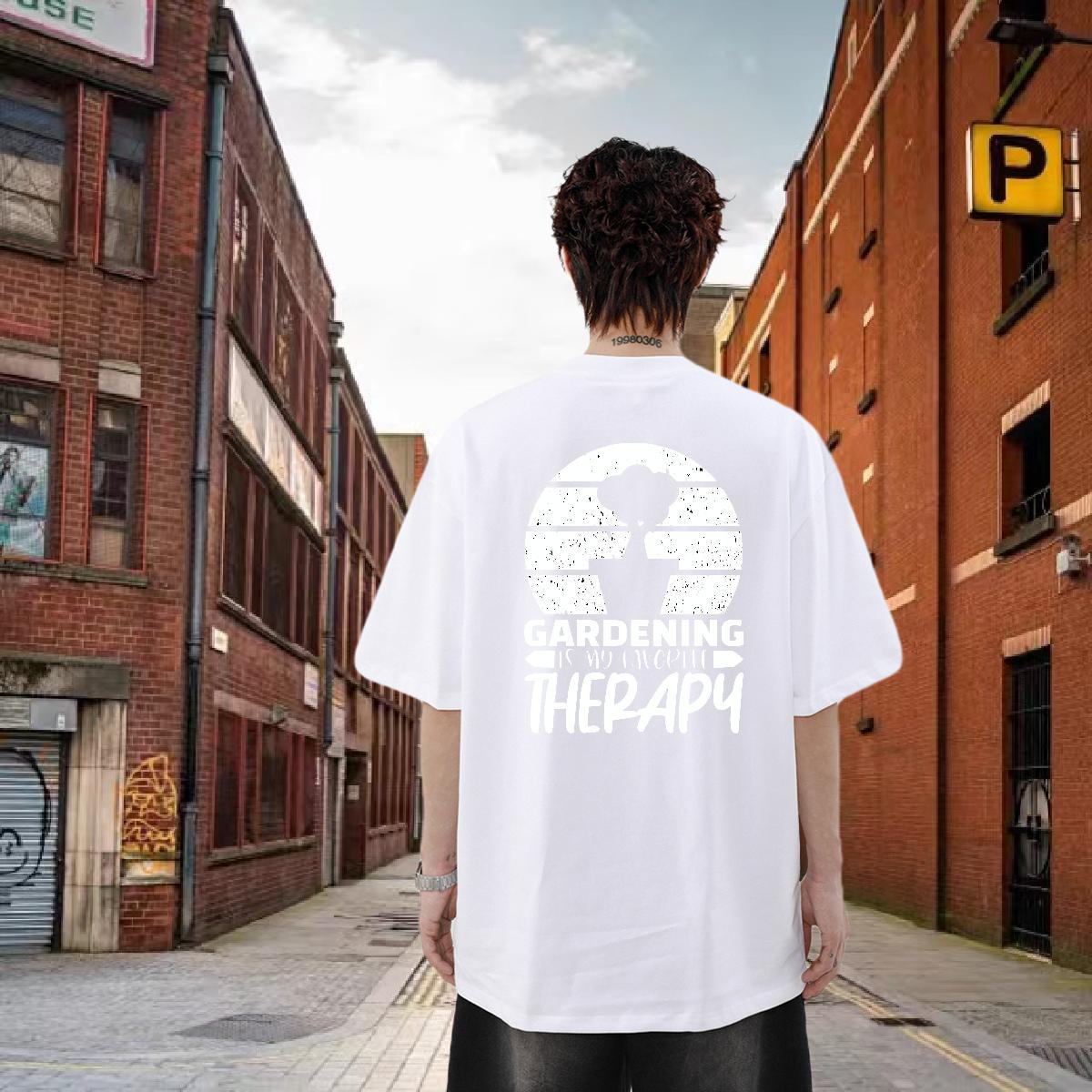 Fashion Designer Men T Shirts letter Polos 230g Pure Cotton Hip Hop Loose Fit Graphic O-Neck Short Sleeve Men Clothes T-Shirt