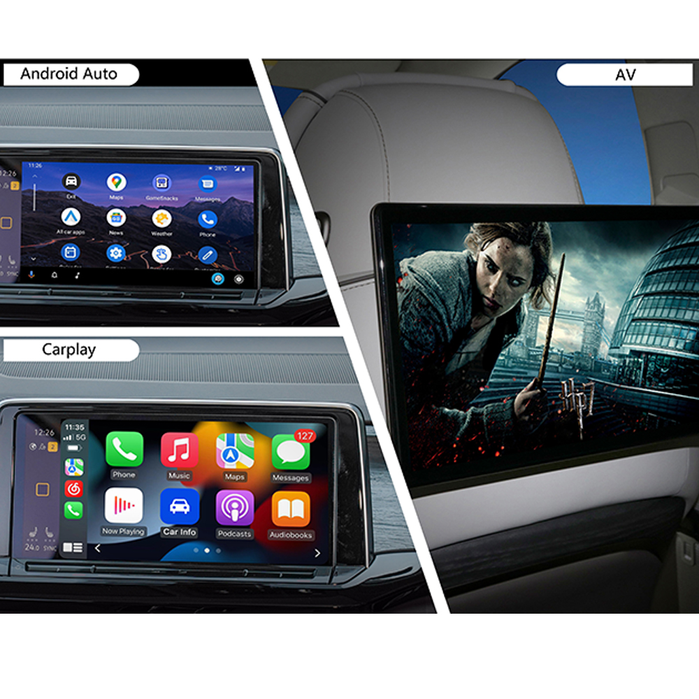 GT5 carplay ai box CLOSED android 11 Qualcomm 2290 Chipset car carplay video box 2GB + 16GB wireless carplay adapter youtbe netflix google play store