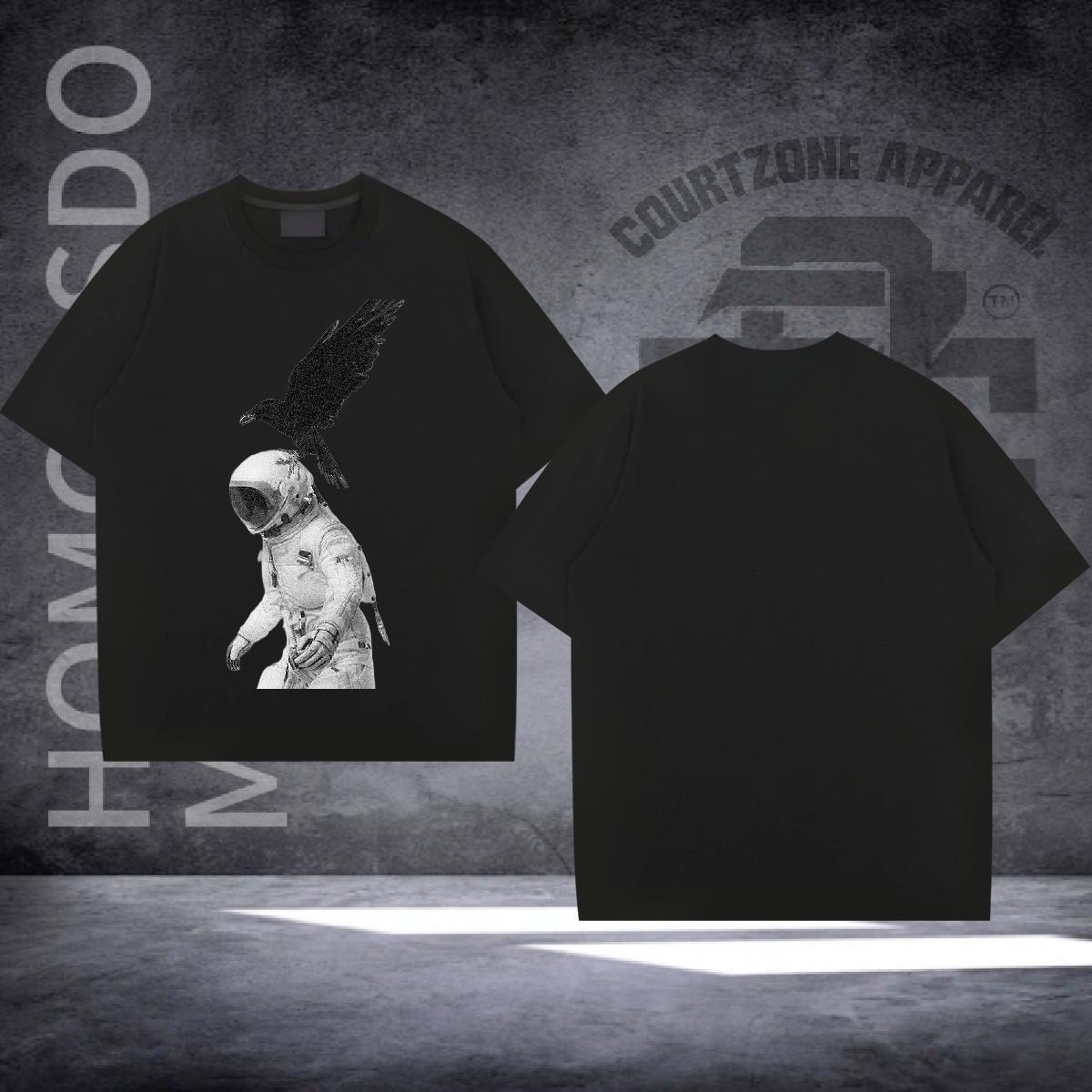 DIY Customized T-Shirts for Men eagle Clothes 230g Cotton Sport Popular Oversized 4XL Crew Neck Breathable Men Tees