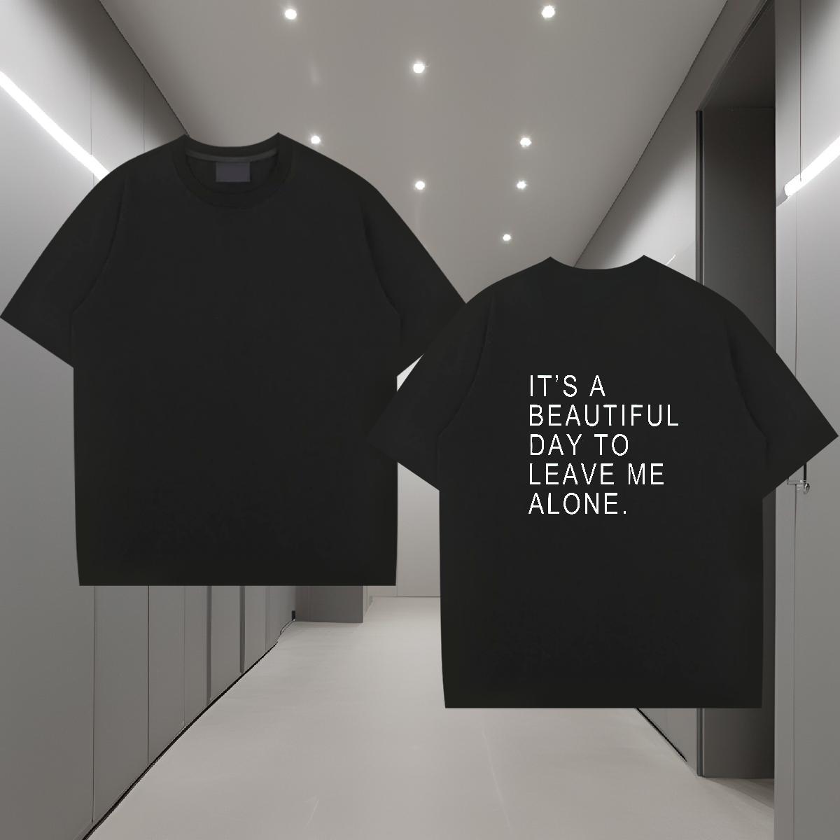 Wholesale T Shirts Men letter Clothes 230g Pure Cotton Casual Beach Popular Oversized 3XL 4XL Breathable Crew Neck Men Clothes T-Shirt