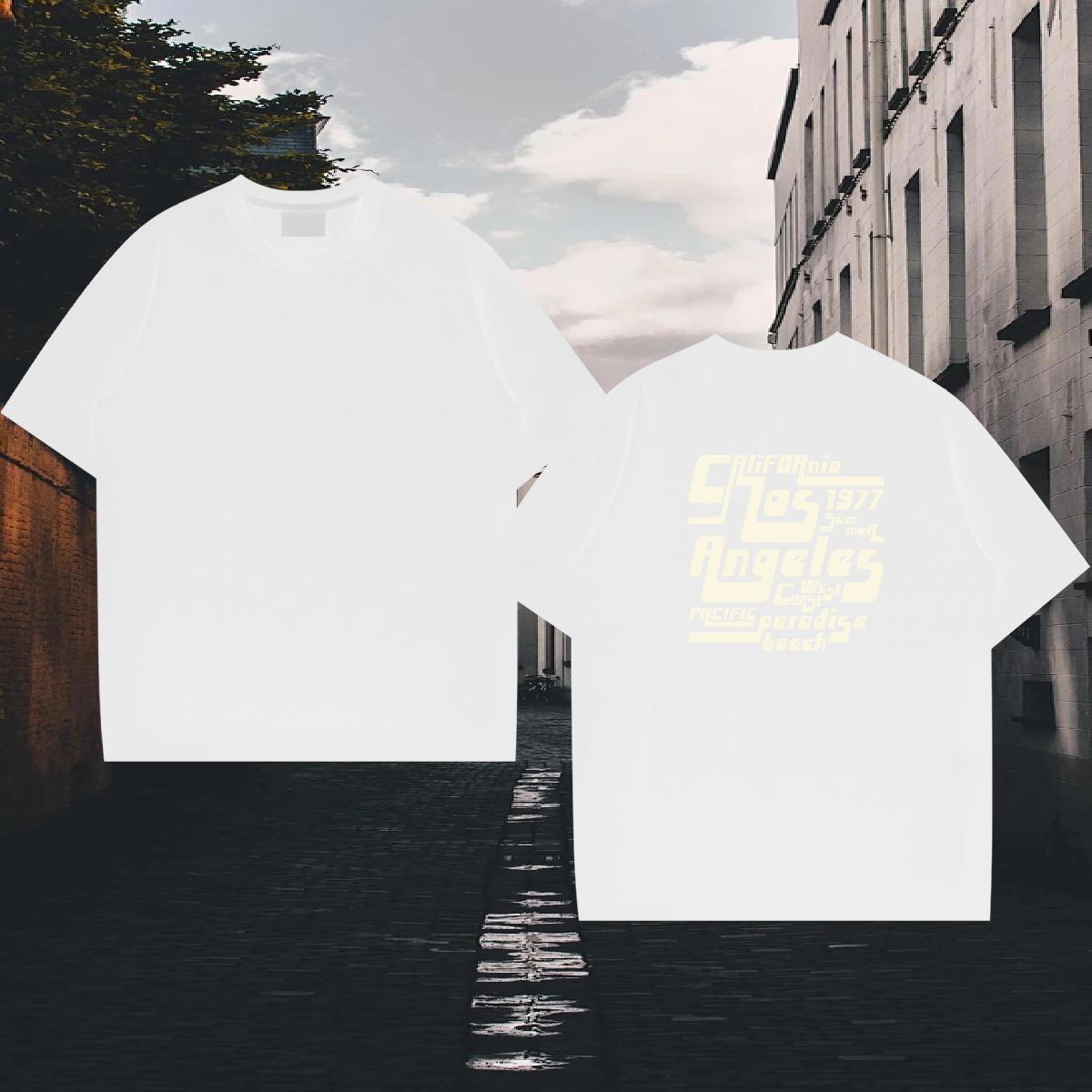 Brand T Shirt For Man letter Tees 230g 100% Cotton Casual Daily Wear Loose Fit Custom Print Oversized Round Neck Short Sleeve Tshirt for Man Woman
