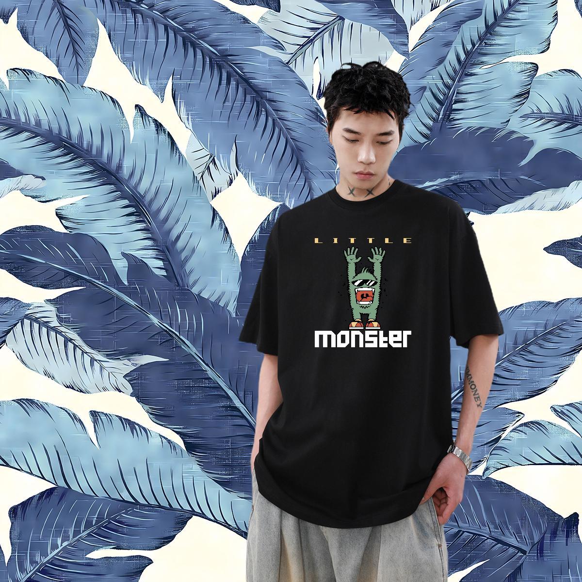 Fashion New T Shirts Men ET Tshirts 230g 100% Cotton Daily Outfit Wholesale DIY Printed Crew Neck Breathable Men Clothes T-Shirt