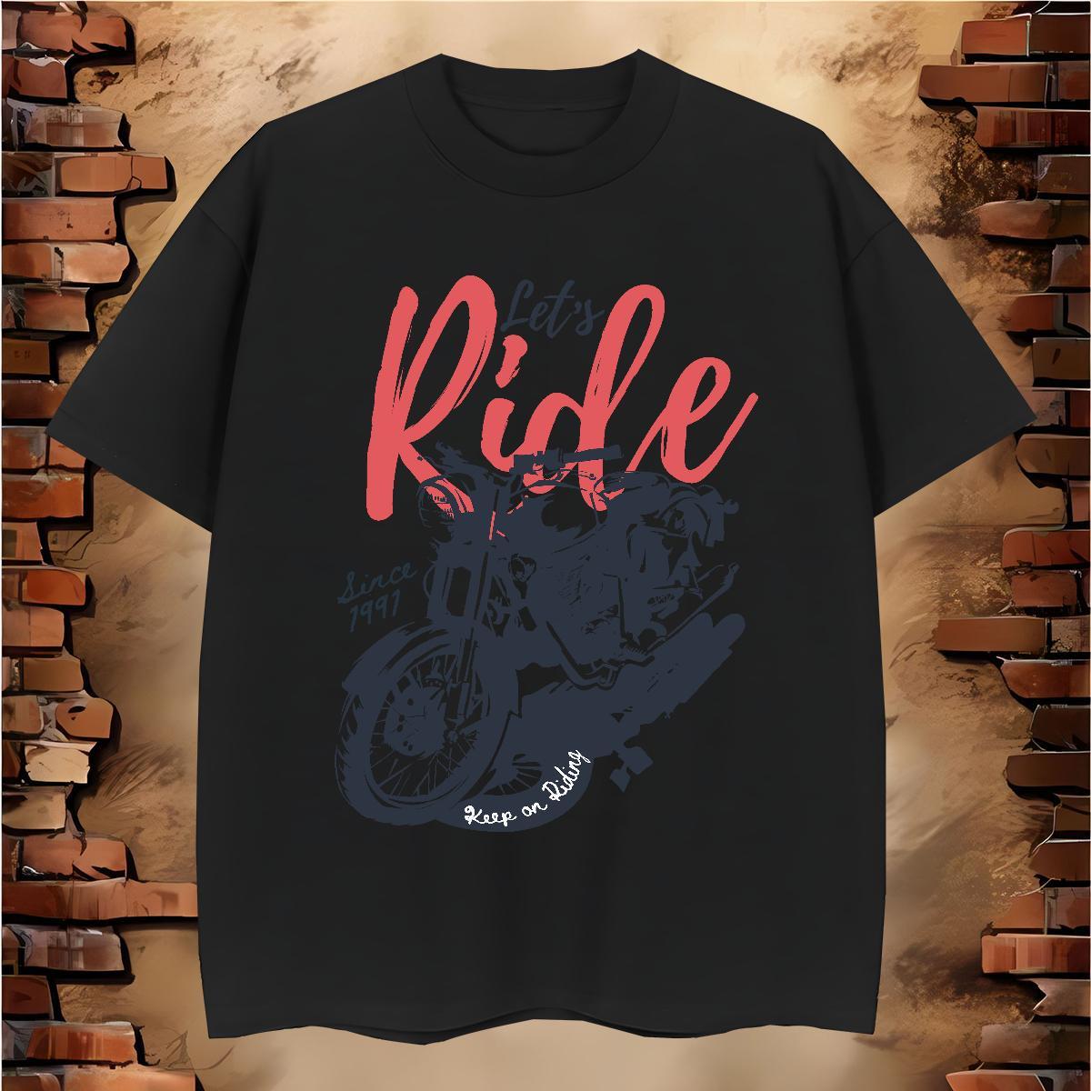 Wholesale Man T Shirts Motorcycle Clothings 230g Cotton Daily Wear Popular Custom Print Oversized Breathable Short Sleeve Tshirt for Man Woman