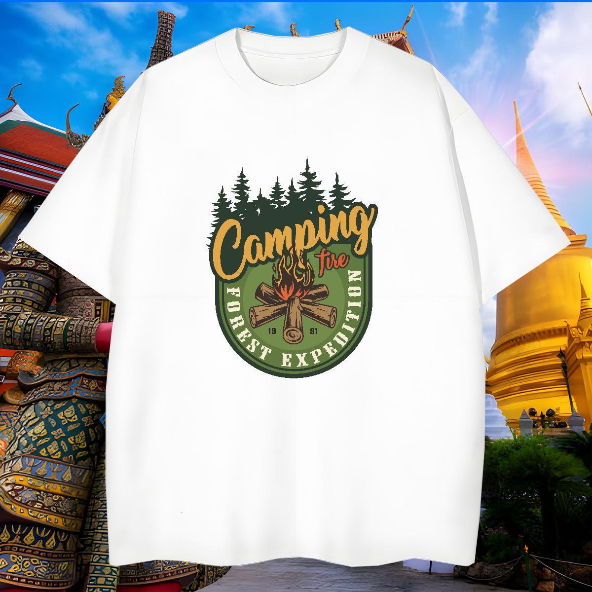 Designer Man T Shirts letter Clothes 230g 100% Cotton Street Cool DIY Printed Short Sleeve O-Neck Couples T Shirts