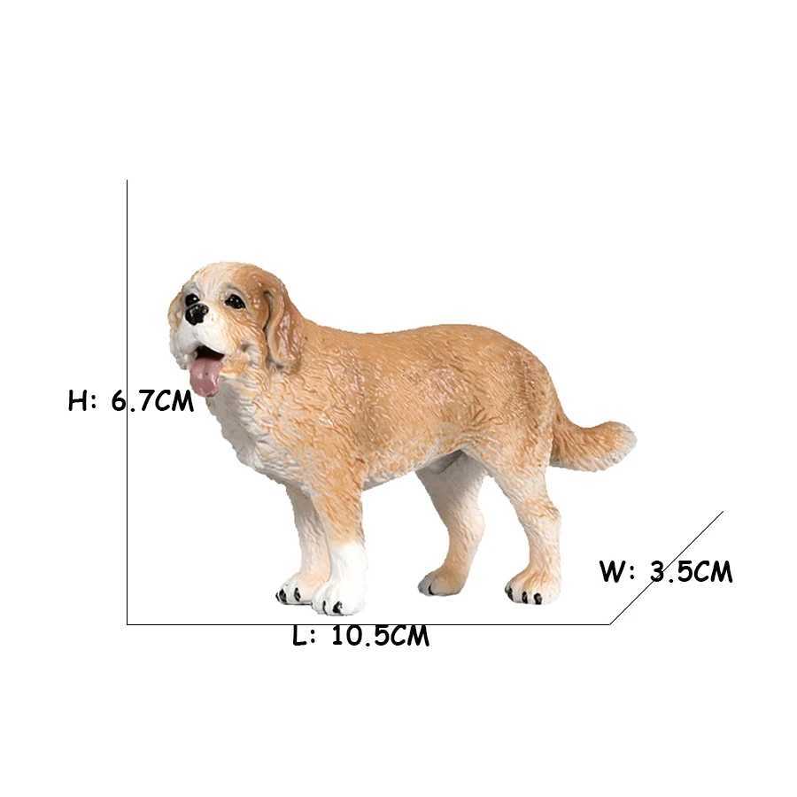 Other Toys Simulation Plastic Animal Figurine Cute Pet Dog Figures Saint Bernard Playset Family Animal Model Collectible Decoration Kid ToyL486