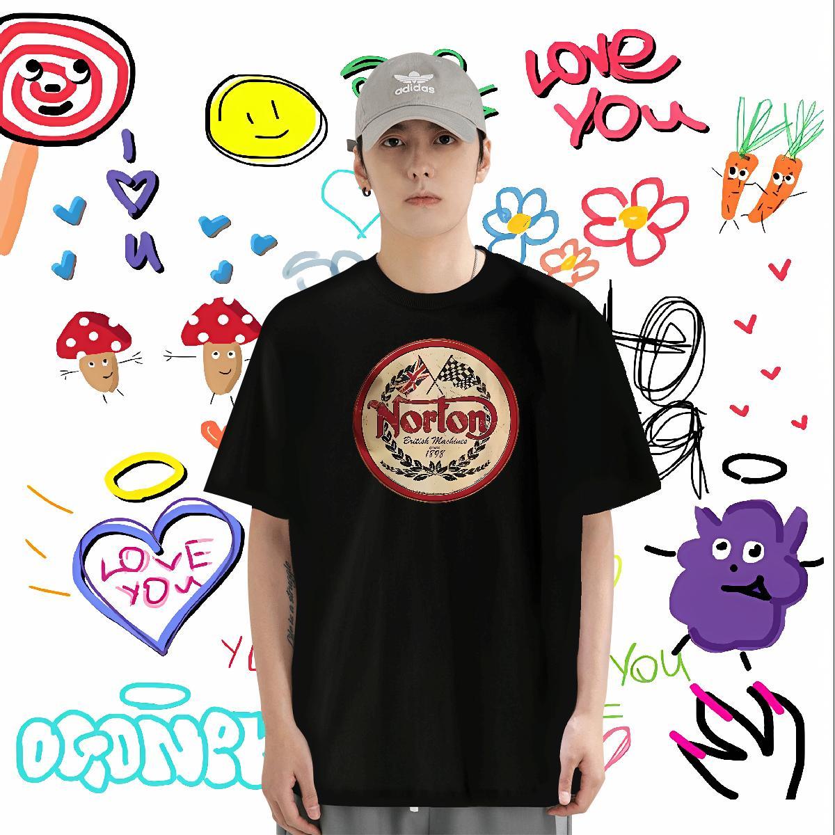 Wholesale T Shirt For Man letter Tops 100% Cotton 230g Hip Hop TOP Quality Black White Short Sleeve Soft Couples T Shirts