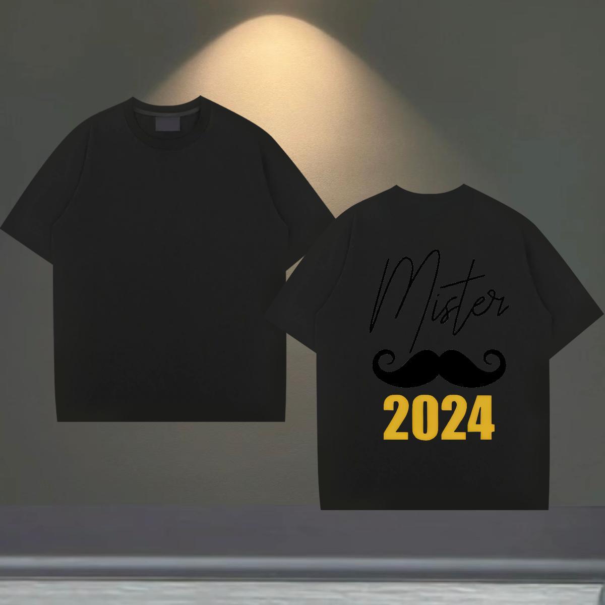 Fashion Designer T-Shirts letter Tops 100% Cotton 230g Street Wear Brand DIY Printed Crew Neck Couples T Shirts