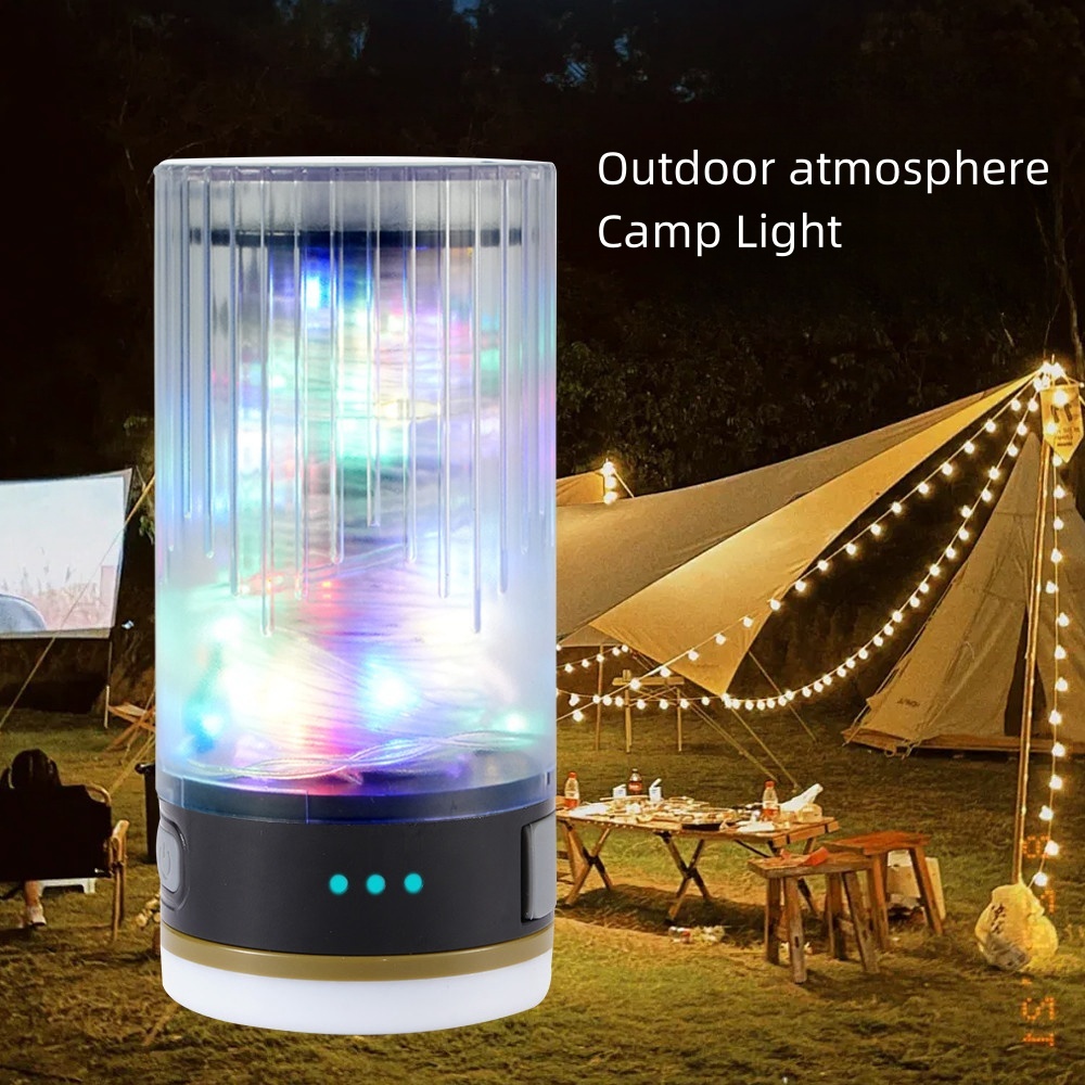 Retractable Outdoor Camping Light Set - Includes 10M Light String with Multiple Functions, USB Charged, Ideal for Campsite Tents & Emergency Use
