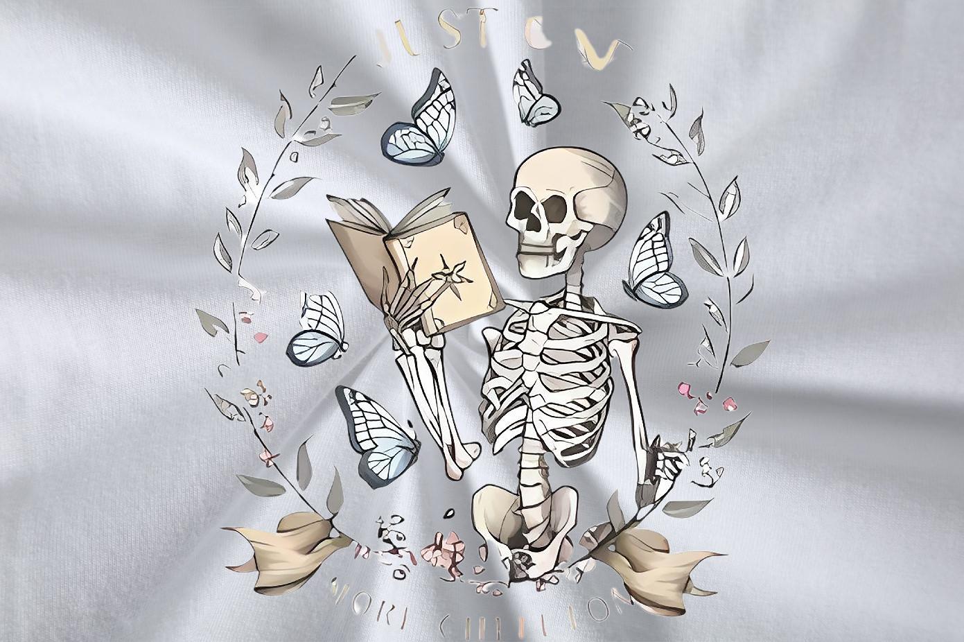 Fashion T shirt book Wear 230g 100% Cotton Summer Casual Classic Cartoon Printing L-4XL Breathable Soft Men Tshirts