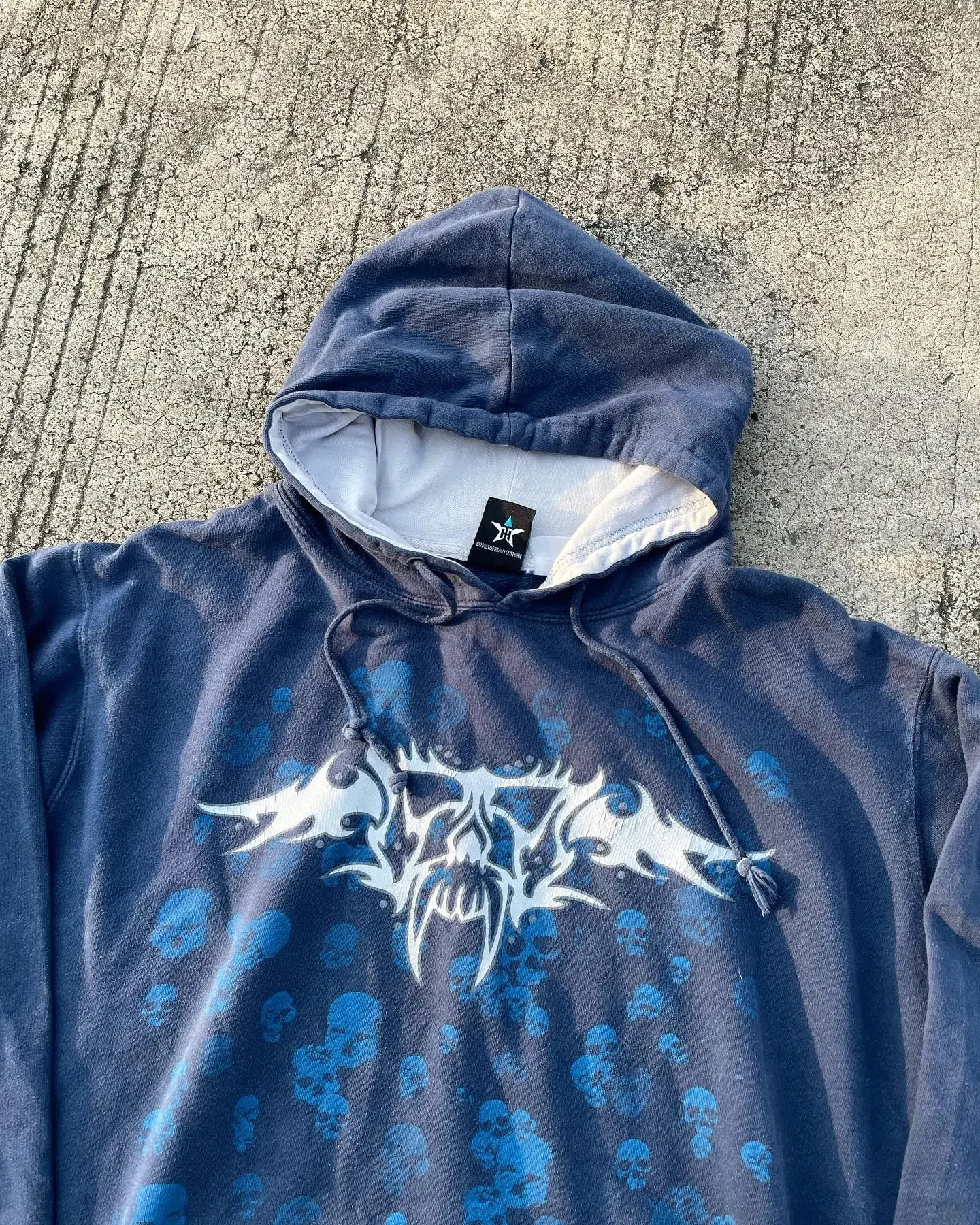 Street Gothic Print Hoodies Men Y2K Harajuku Hip Hop Retro Fleece Padded Sweatshirt Couple Casual Loose Joker Hooded 240806