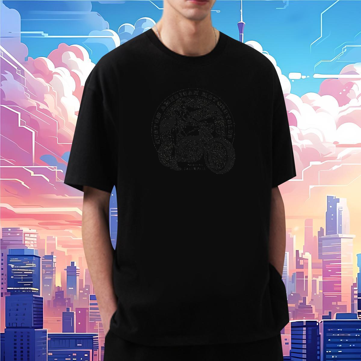 2024 New T-Shirts for Men Motorcycle Clothings 230g Cotton Sport Soft DIY Anime Short Sleeve O-Neck Couples T Shirts