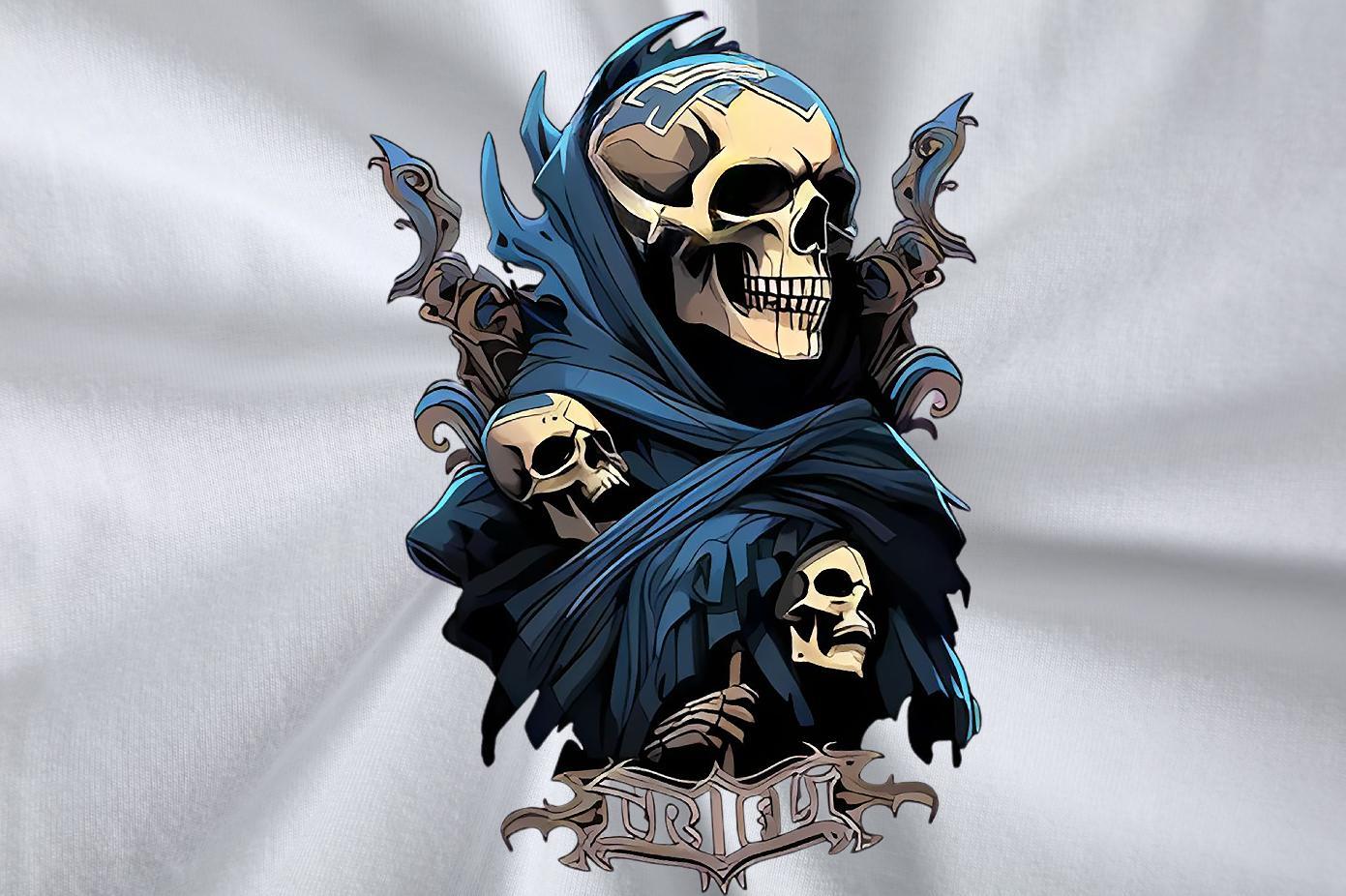 2024 Designer T-Shirts skull Wear 100% Cotton 230g Street Cool Design Anime Pure Cotton Mens Tshirts