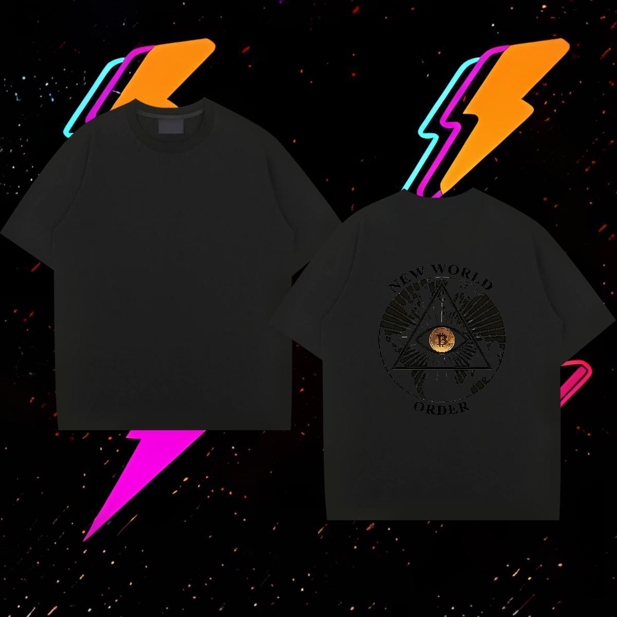 Stylist Man T Shirts eye of the devil Tees Shirts 230g Cotton Spring Summer Wholesale DIY Anime O Neck Short Sleeves Couples T Shirts