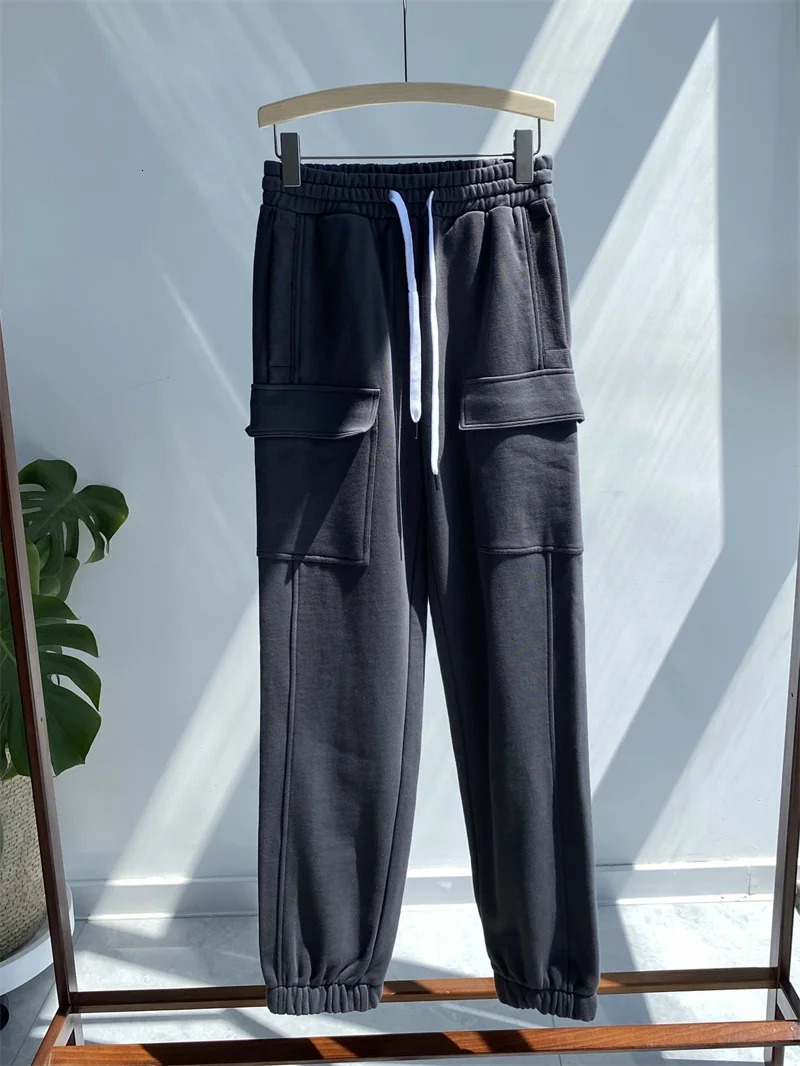 Women 100% Cotton Beading Chain Sports Suit Hooded Zipper Drawstring Sweatshirt or Elastic Waist Sweatpants Autumn 240807