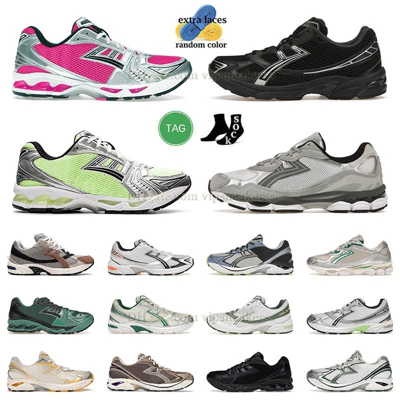 original Kayanos 14 White Black running shoes Bright Lime Midnight Oyster Grey 1130 asiscs low top trainers nyc salt sports chaussure sneakers Cream Pepper men women