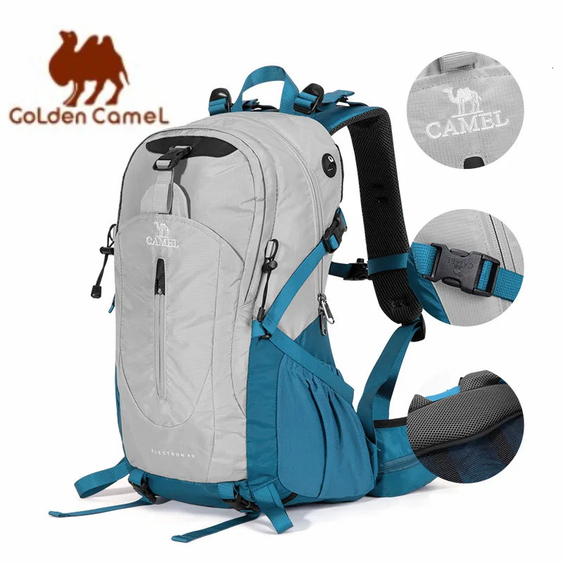 Golden cam 40L waterproof backpack for men and women ultra light hiking with sports bag cover camping 240807