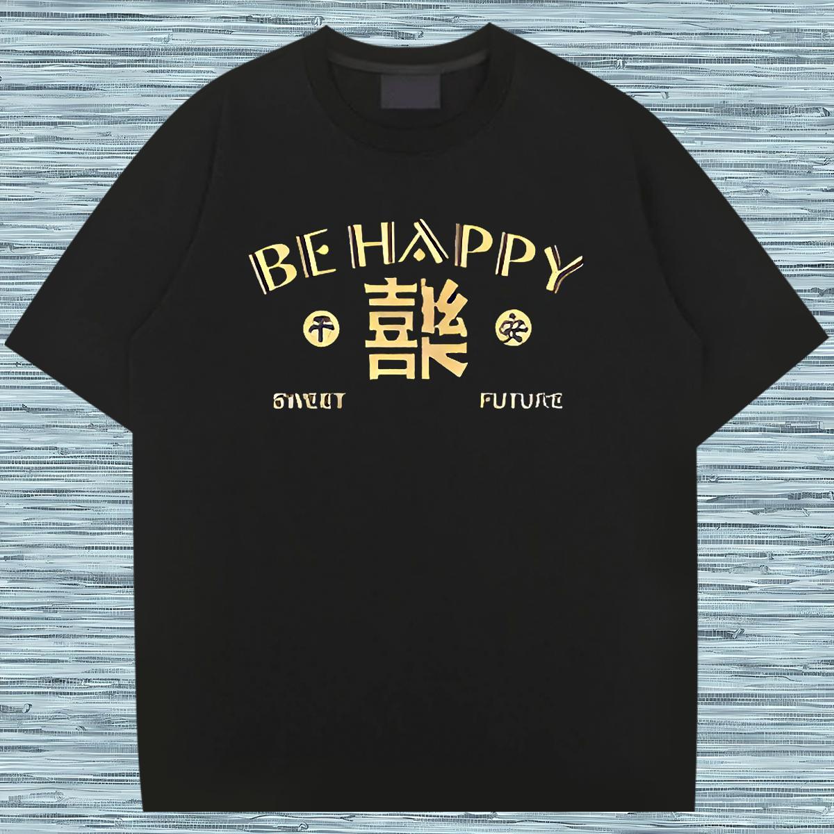 Fashion Design T-Shirts letter Tops Shirt 230g Cotton Casual Daily Wear Brand Custom Cartoon Breathable Short Sleeve Couples T Shirts