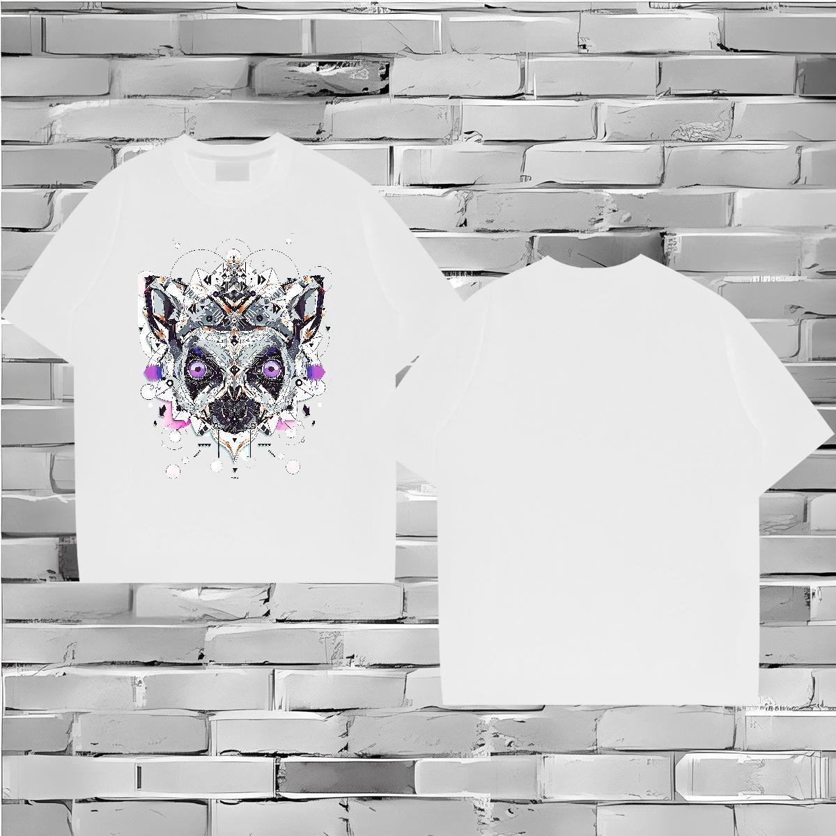 2024 Designer Mens T Shirts eye of the devil Tees 230g Cotton Casual Daily Wear Wholesale Oversized Short Sleeve Soft Men Tshirts