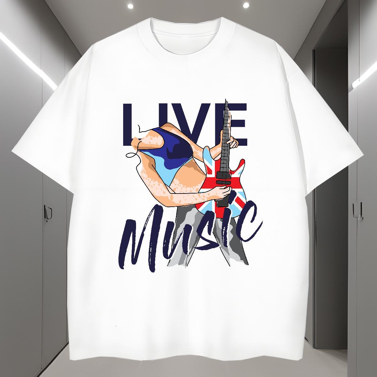 Brand Men T Shirts character Tops Tees 230g Pure Cotton Outdoor Loose Custom Printing Breathable Crew Neck Mens Tshirts