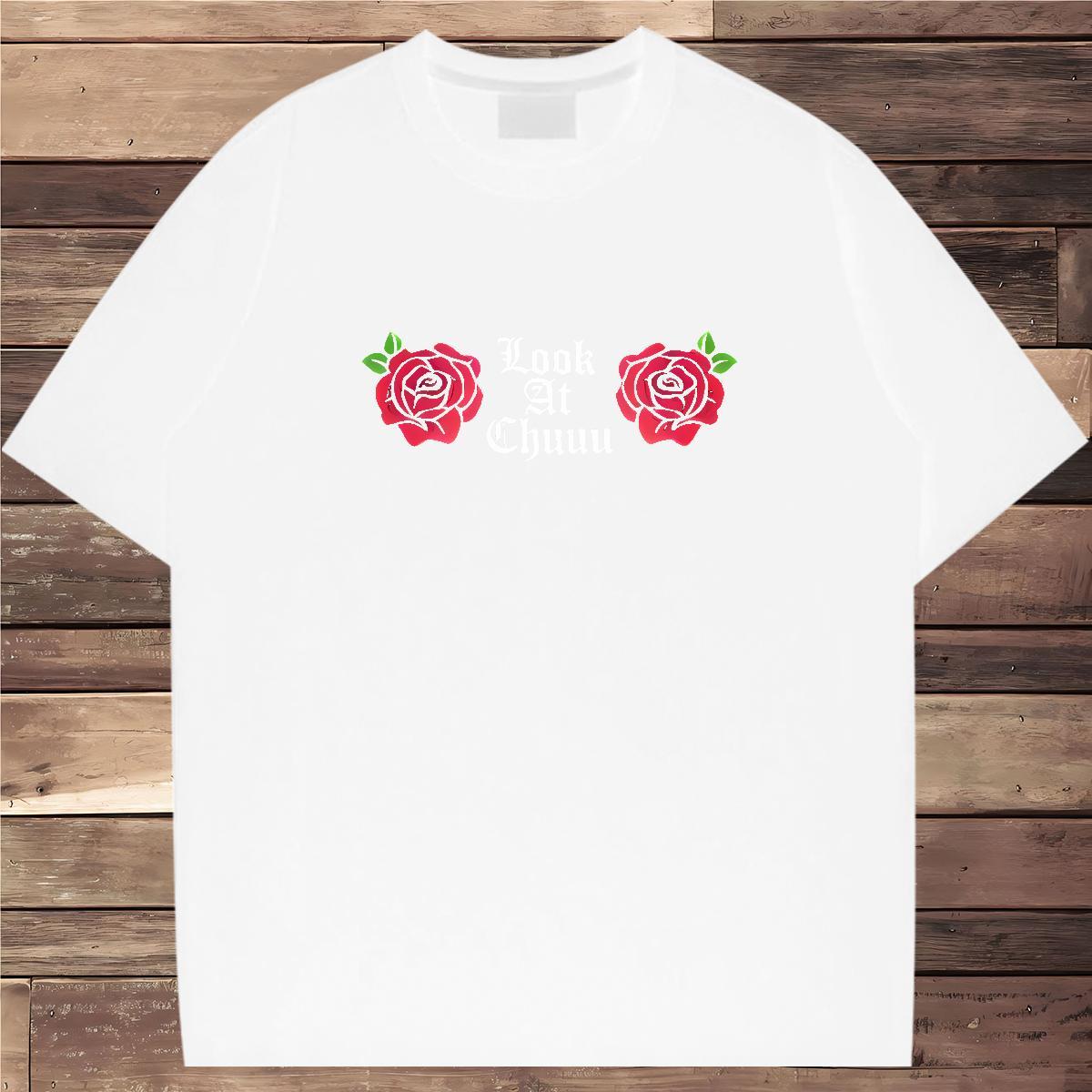 2024 T Shirt For Man letter Tees 230g 100% Cotton Summer Casual Unisex White Plus Size Breathable Crew Neck Men Tops Tees