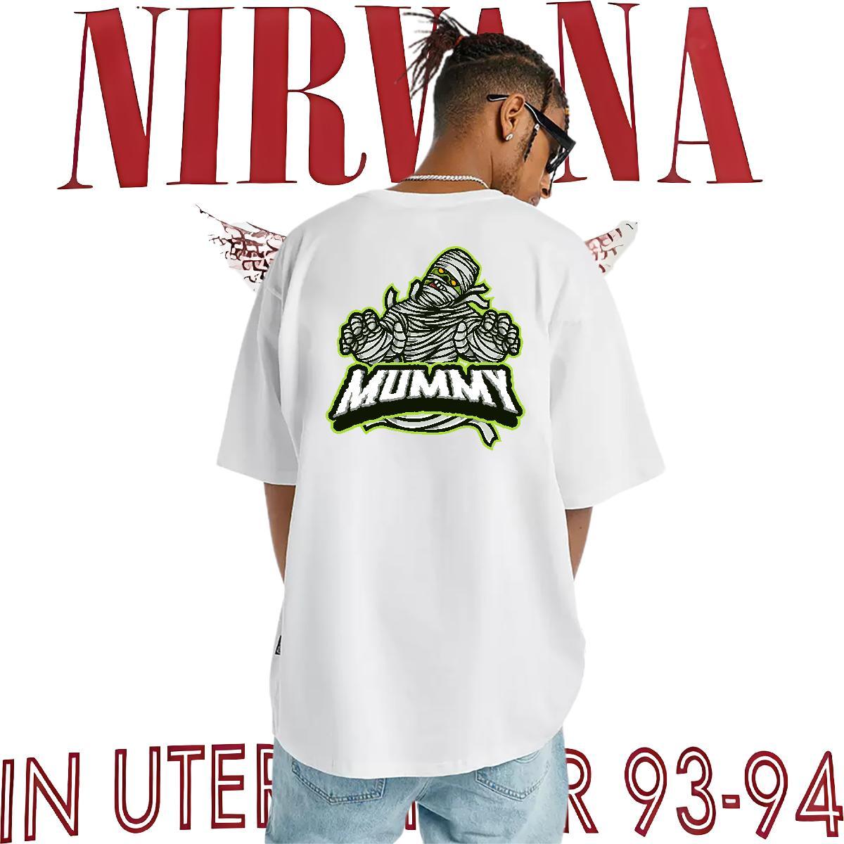 Casual New T shirt skull Tees 230g 100% Cotton Summer Casual Cool Cartoon Printing L-4XL Breathable Crew Neck Tshirt for Man Woman