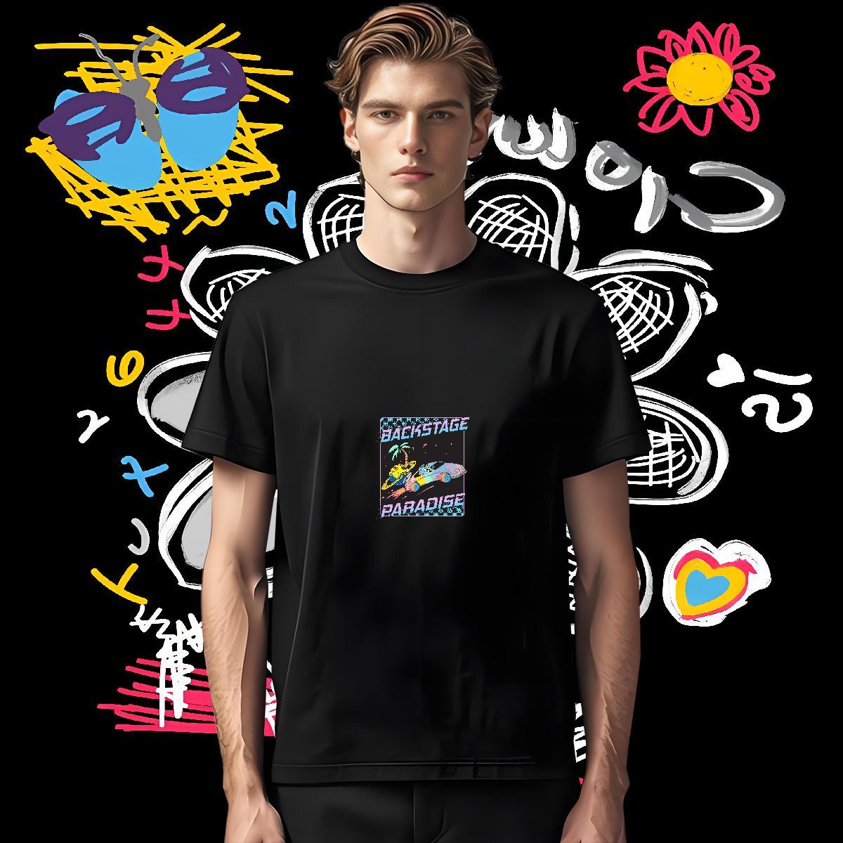 Classic Casual T-Shirts for Men beach Wear 100% Cotton 230g Sports Casual Wholesale Custom Anime O Neck Short Sleeves Men Tshirts