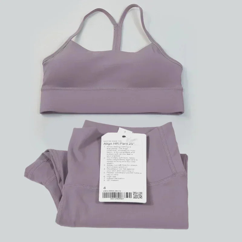 women 2 Pieces Yoga Set Women Sportswear Gym Top Yshape Bra Fitness High Waist Leggings Workout Sports Clothes Tracksuits 240805