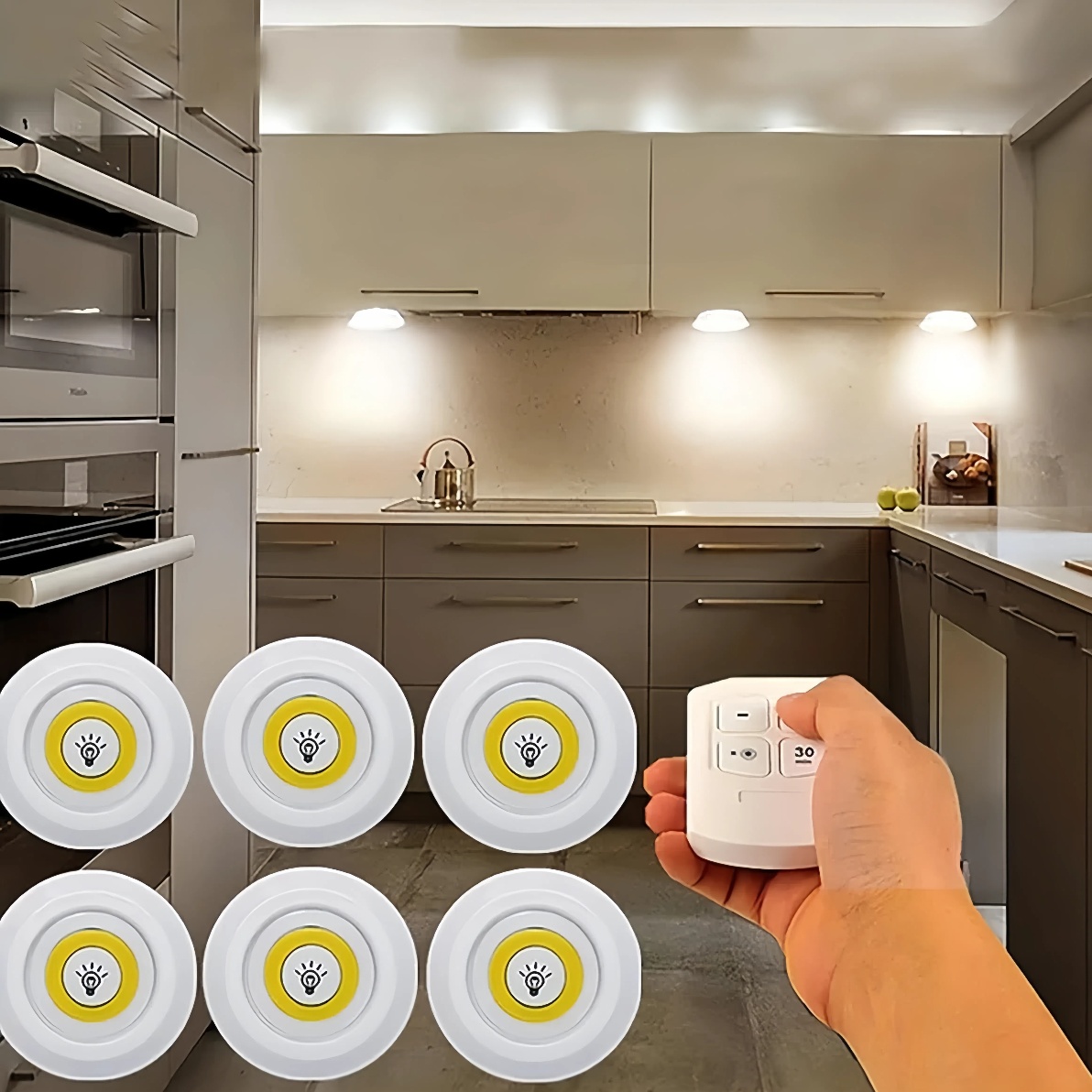 Versatile Bedside Lamp with Remote Control - Perfect Bedtime Reading, Feeding, and Closet Illumination Using Three AA Cells