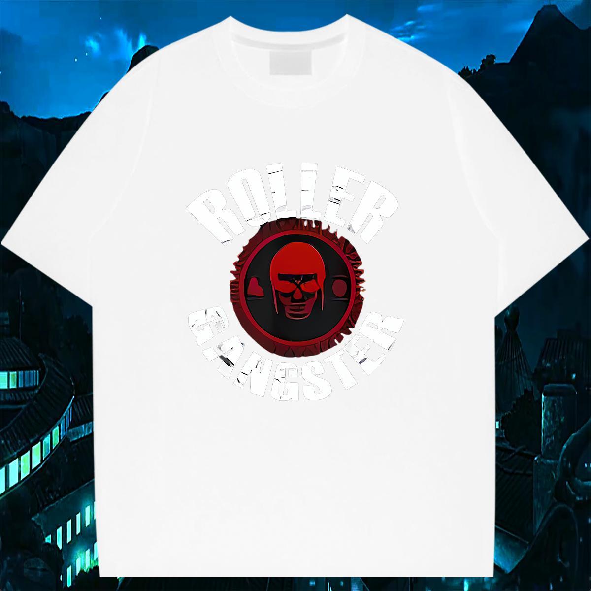 Stylist T Shirt For Man skull Polos 100% Cotton 230g Anime Printing Street Loose Custom Print Plus Size Breathable Short Sleeve Men Clothes T-Shirt