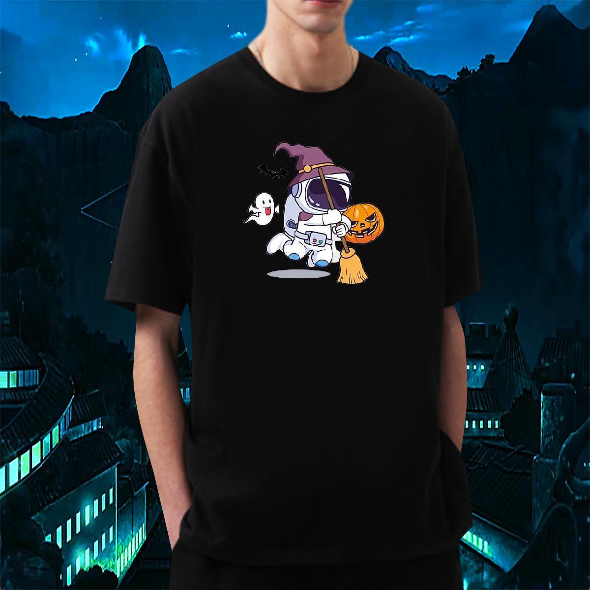 Factory Direct T-Shirts for Men Tops Shirt 230g 100% Cotton Daily Outfit Loose Cartoon Printing L-4XL O Neck Short Sleeves Men Tops Tees