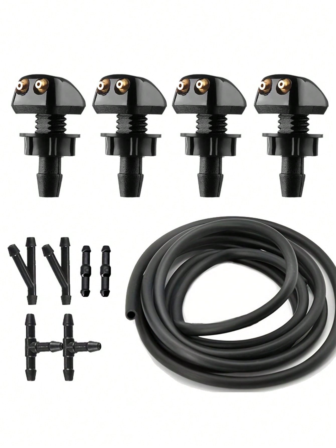 11pcs Universal Car Wiper Spray Nozzle Wiper Sprayer Auto Parts Adjustable Angle Spray