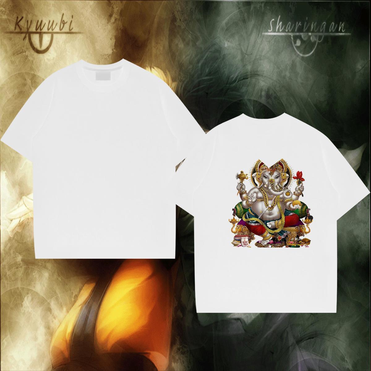 Classic T Shirt For Man elephant Top Tees 230g Pure Cotton Daily Wear TOP Quality Customized Print Short Sleeve O-Neck Men Tshirts
