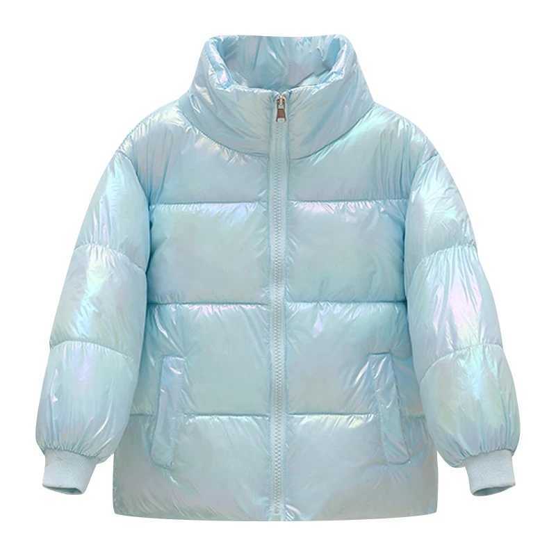 2023 Winter New Baby Thick Cotton Lined Jacket Boys and Girls Bright Face Cover Jacket Childrens Jacket X2411151