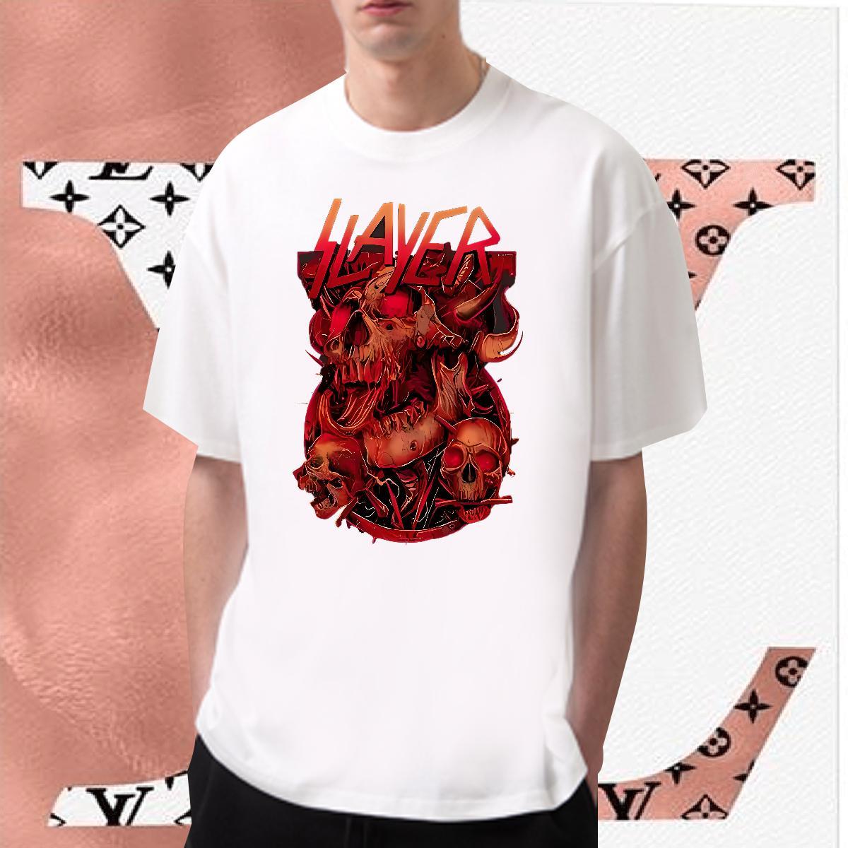Designer T-Shirts for Men skull Tees 230g Cotton Daily Outfit Comfortable Cartoon Printing L-4XL Pure Cotton Men Tops Tees