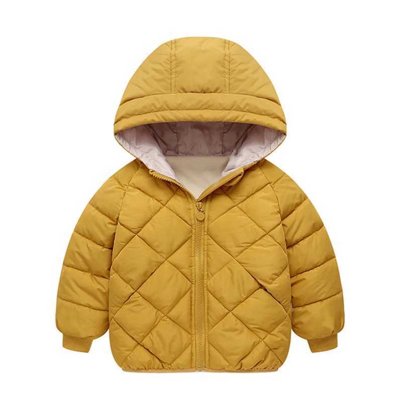 Children girls boys autumn and winter jackets new childrens underpads baby jackets with velvet and warm cotton jackets boys clothing X2411151