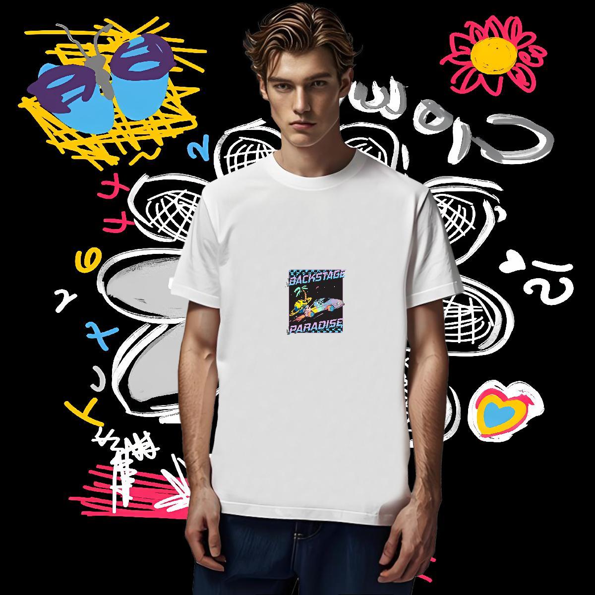 Classic Casual T-Shirts for Men beach Wear 100% Cotton 230g Sports Casual Wholesale Custom Anime O Neck Short Sleeves Men Tshirts