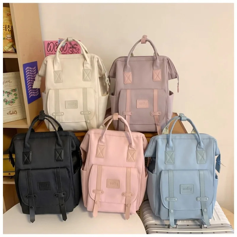 Casual Simple Nylon Backpac Solid Zipper High Quality Large Capacity Mother and Baby Bags for Women Fashion Style 240806 20b6
