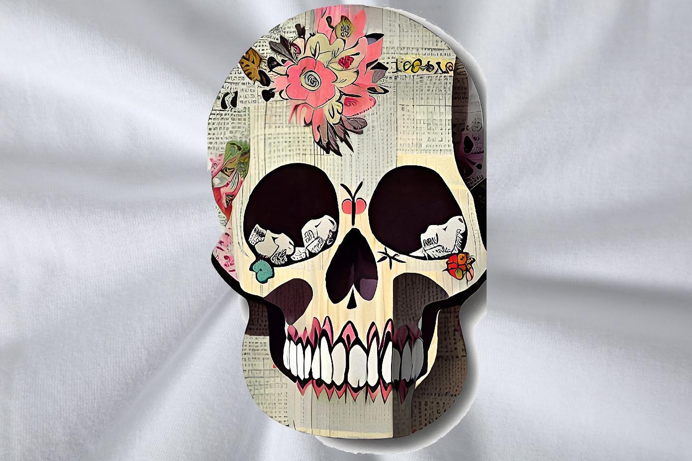 Designer T shirt skull Tops 230g Pure Cotton Casual Daily Wear Unisex White Plus Size Short Sleeve Soft Men Tees