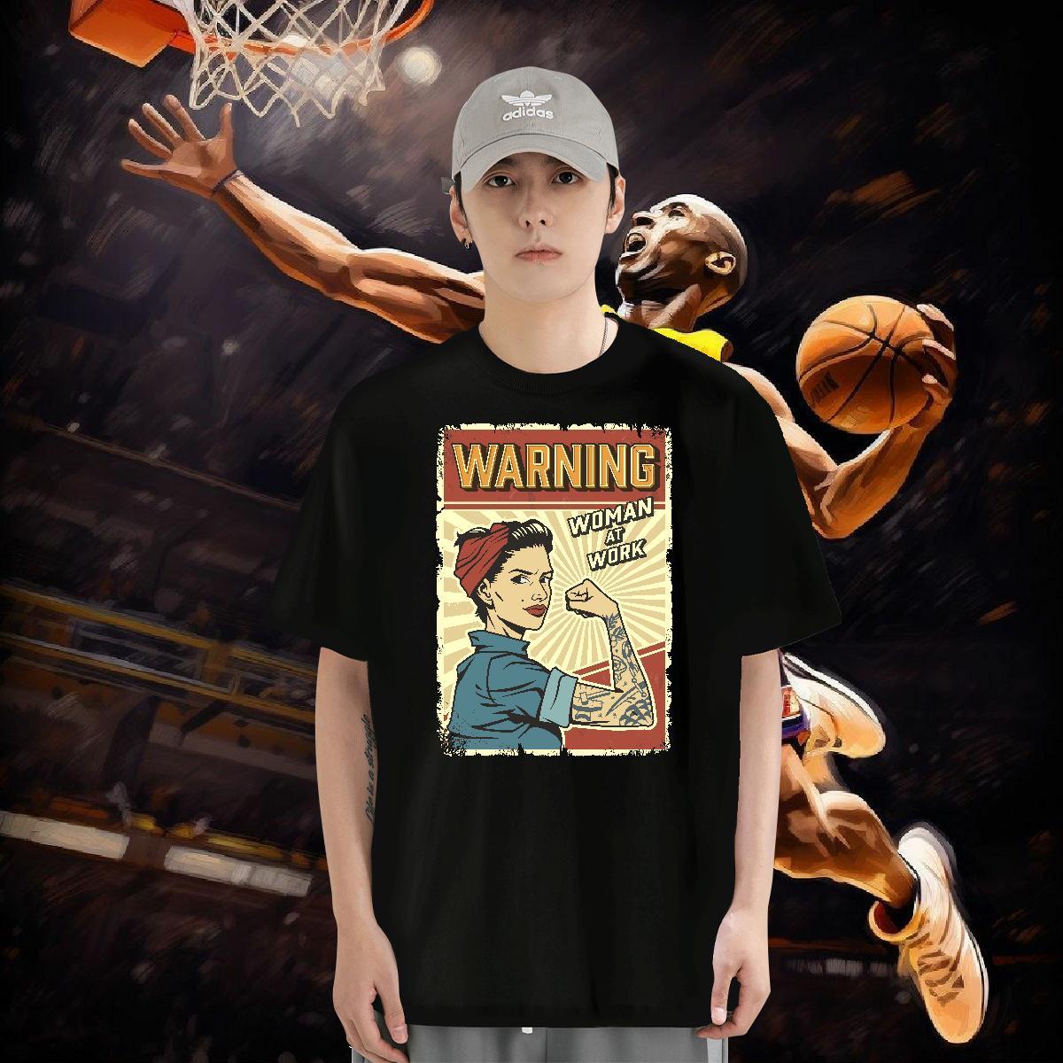 Fashion Man T Shirts portrait Tops 230g Cotton Daily Outfit Comfortable DIY Breathable Soft Men Clothes T-Shirt