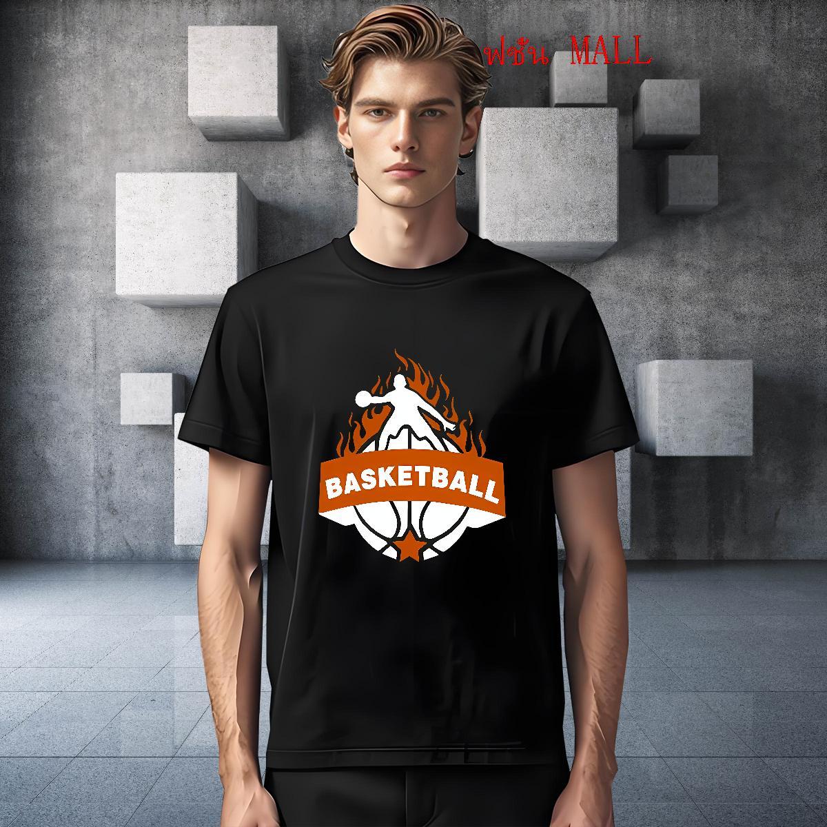 Custom T-Shirts basketball Top Tees 230g 100% Cotton Casual Beach Loose Custom Printing Crew Neck Breathable Mens Tshirts