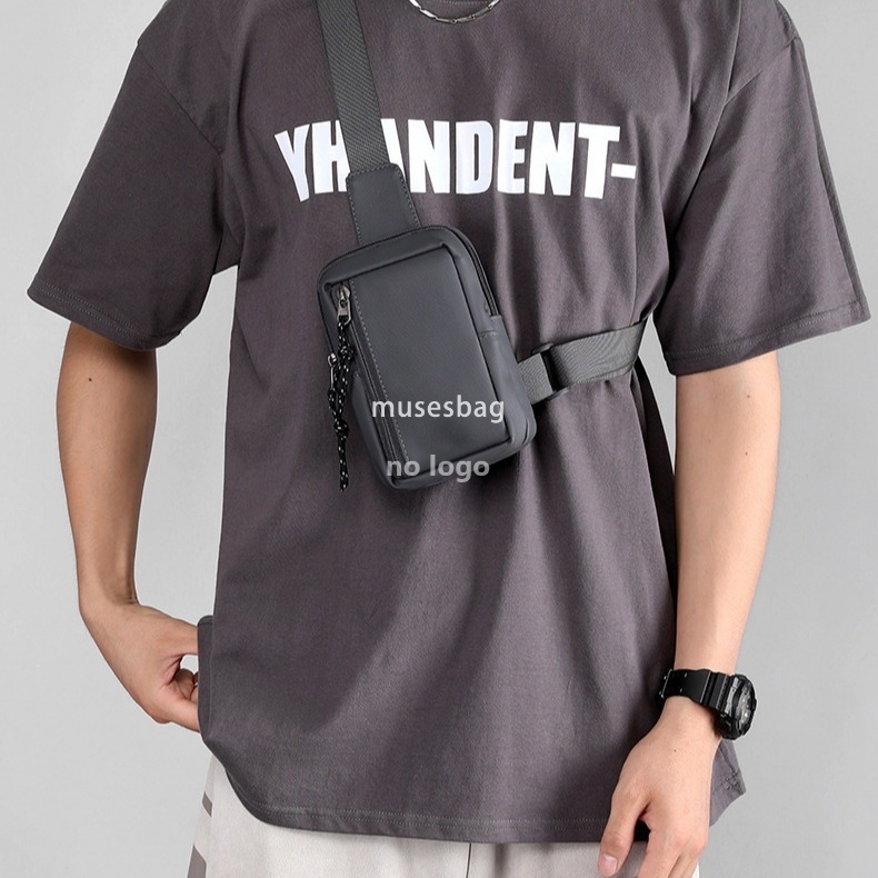 New men's small chest bag personality crossbody mini youth fashion portable waterproof outdoor street trend cross-border