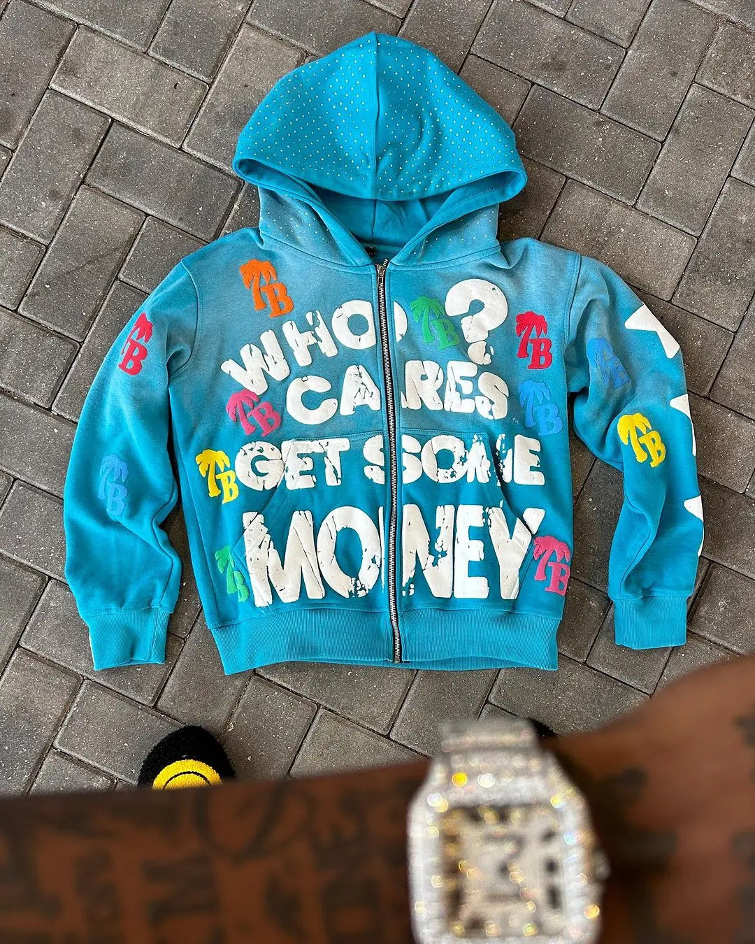 American Street Women Retro Hip Hop Plus Size Letter Pattern Hooded Sweatshirt Womens Retro Harajuku Gothic Casual Y2K Top 240807