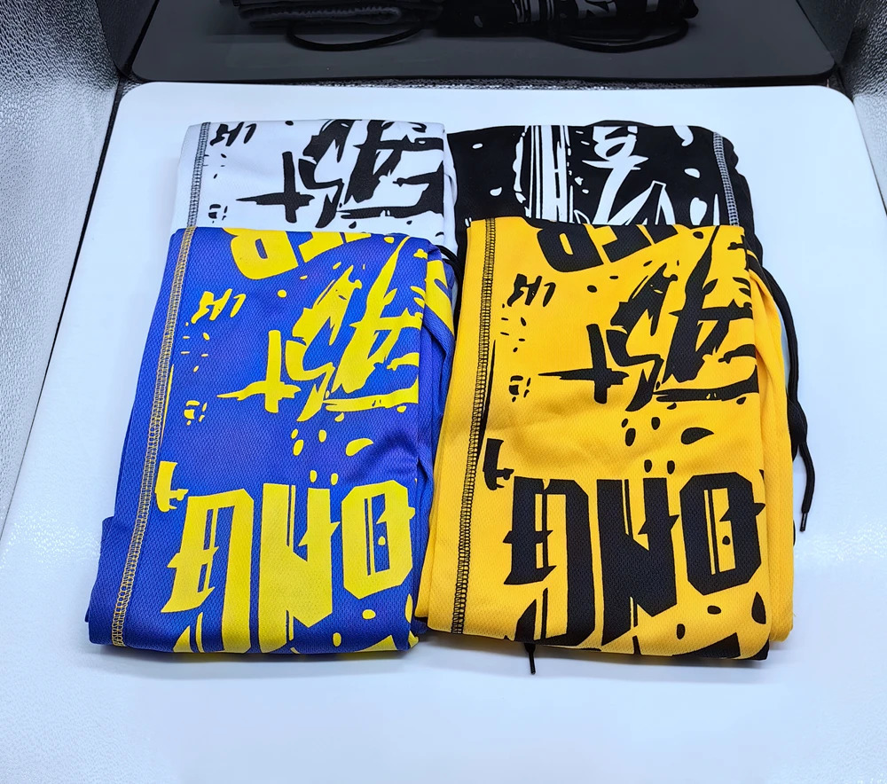 Mens GYM Pants Thin Summer Running Leggings Joggers Streetpants Male Workout Fitness Breathable Casual Sport Trousers Printed 240806