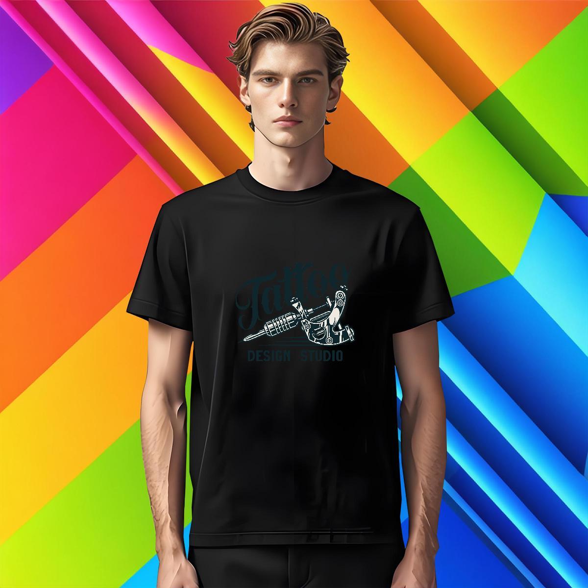 2024 DIY Mens T Shirts tool Wear 230g 100% Cotton Street Free Shipping Oversized 4XL Crew Neck Men Tops Tees