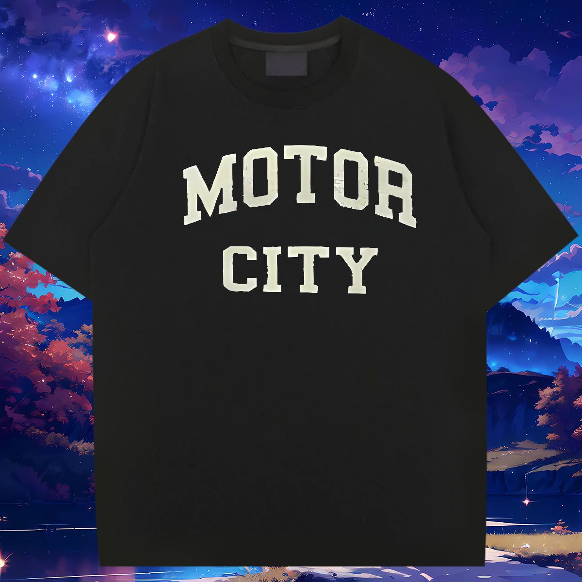 Stylist T Shirts Men letter Tee Shirt 230g 100% Cotton Street High Quality Anime Print Pure Cotton Mens Tshirts